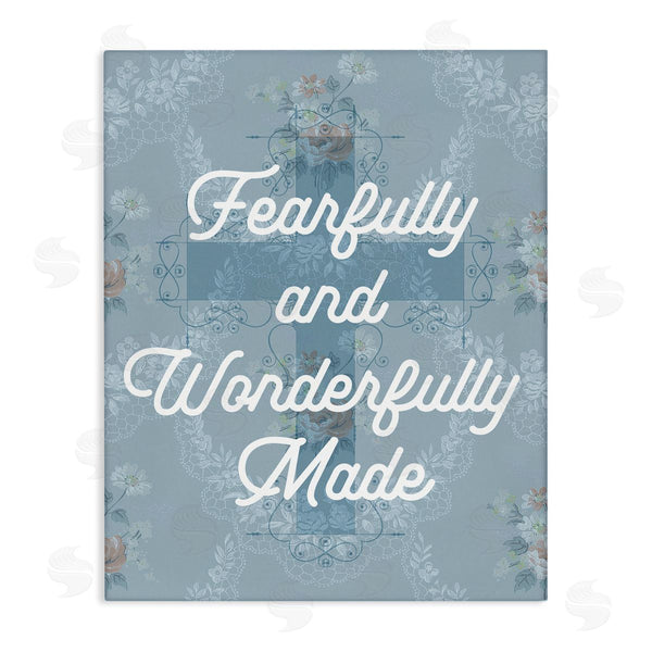 stupell industries Stupell Studio | Wonderfully Made Floral Cross