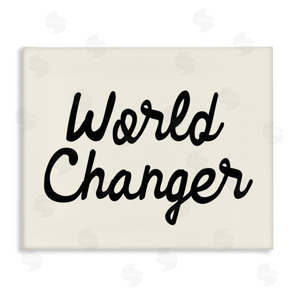 stupell industries Stupell Studio | World Changer Casual Cursive Calligraphy Words Sign Wall Art