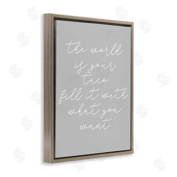 Stupell Industries Stupell Studio | World Is Your Taco Wall Art
