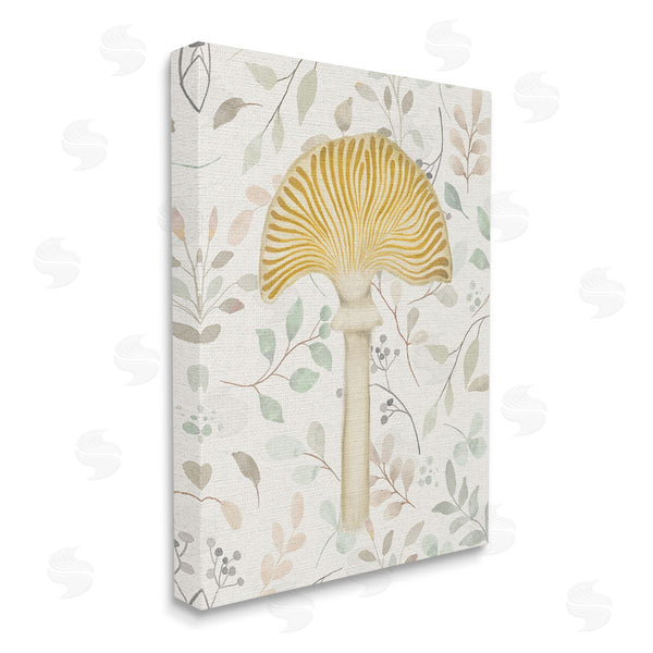 Stupell Industries Stupell Studio | Yellow Mushroom & Leaves Wall Art