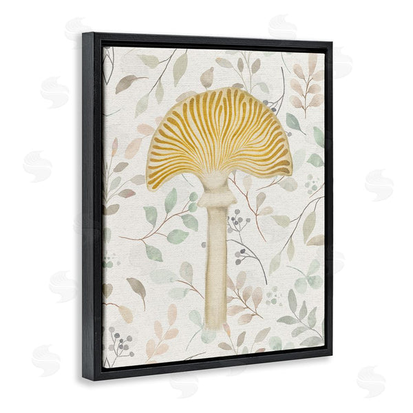 Stupell Industries Stupell Studio | Yellow Mushroom & Leaves Wall Art