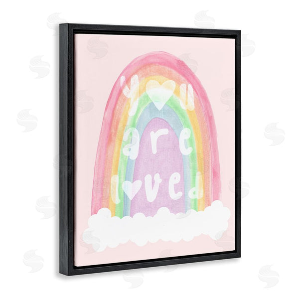 Stupell Industries Stupell Studio | You Are Loved Pastel Phrase Wall Art