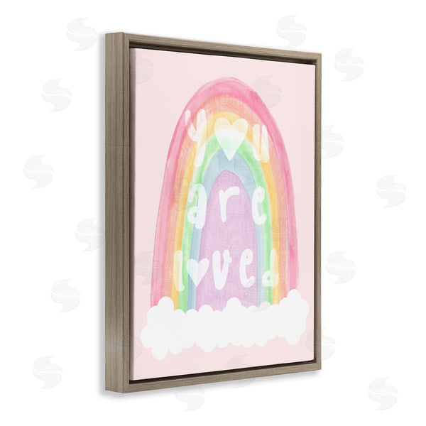Stupell Industries Stupell Studio | You Are Loved Pastel Phrase Wall Art