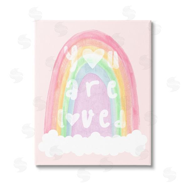 stupell industries Stupell Studio | You Are Loved Pastel Phrase Wall Art