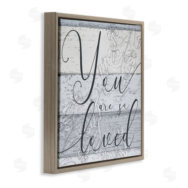 Stupell Industries Stupell Studio | You Are So Loved Country Florals Wall Art
