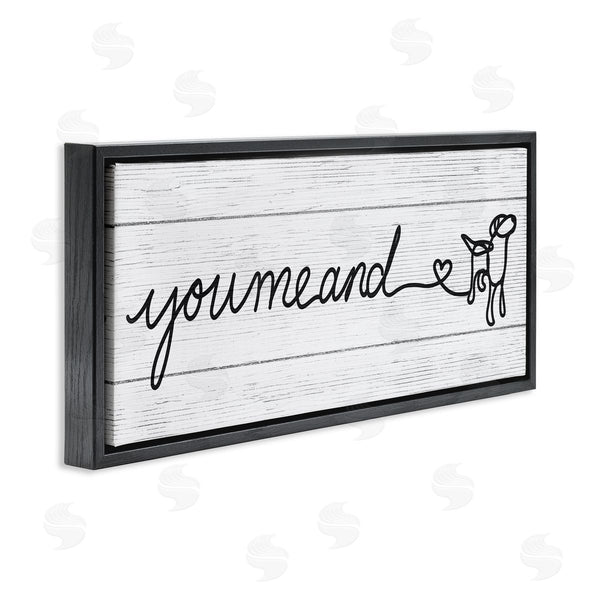 Stupell Industries Stupell Studio | You Me & Dog Casual Wall Art