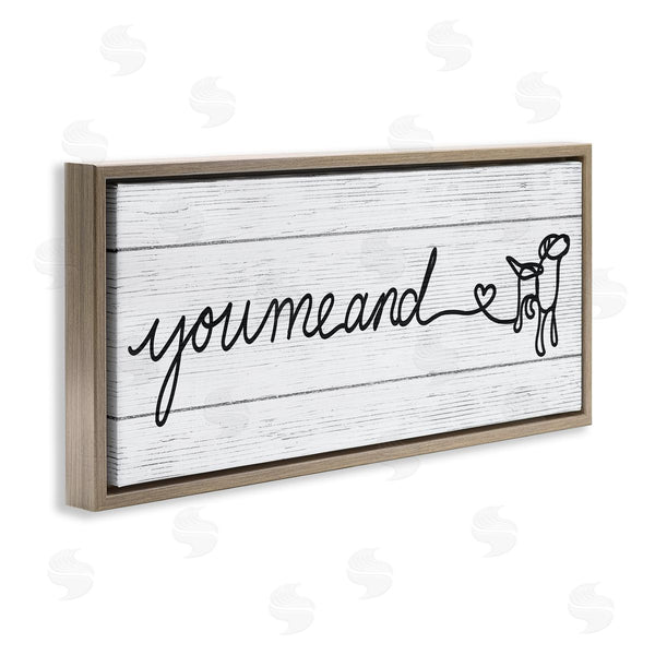 Stupell Industries Stupell Studio | You Me & Dog Casual Wall Art