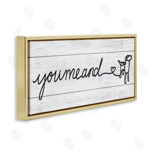 Stupell Industries Stupell Studio | You Me & Dog Casual Wall Art