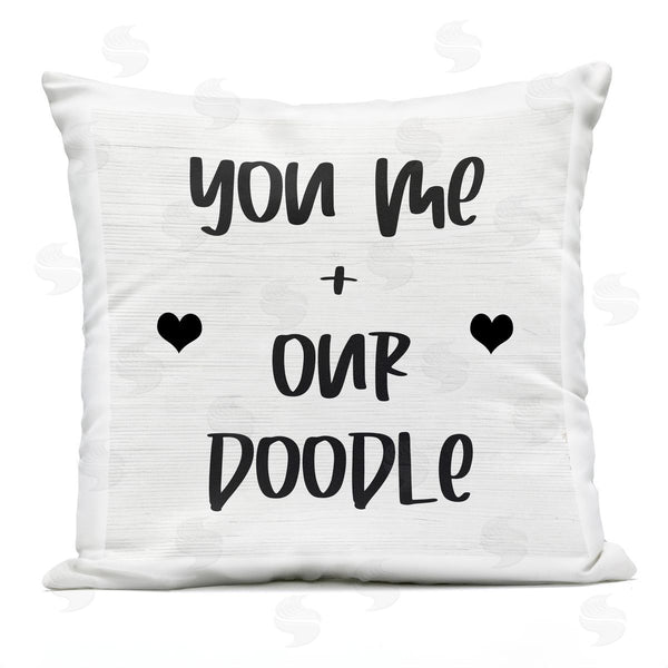 Stupell Industries Stupell Studio | You Me & Doodle Dog Breed Family Phrase Printed Throw Pillow