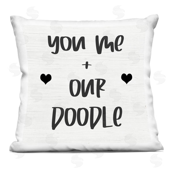 stupell industries Stupell Studio | You Me & Doodle Dog Breed Family Phrase Printed Throw Pillow
