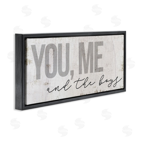 Stupell Industries Stupell Studio | You Me & The Boys Family Wall Art