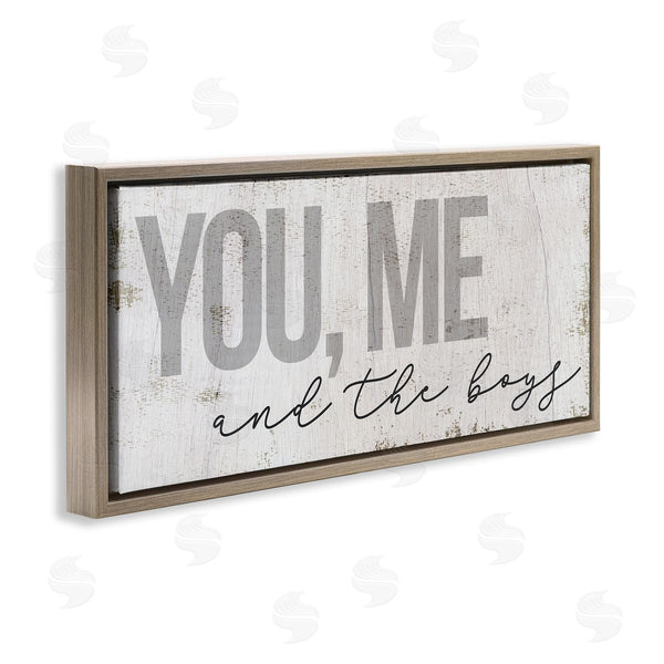 Stupell Industries Stupell Studio | You Me & The Boys Family Wall Art