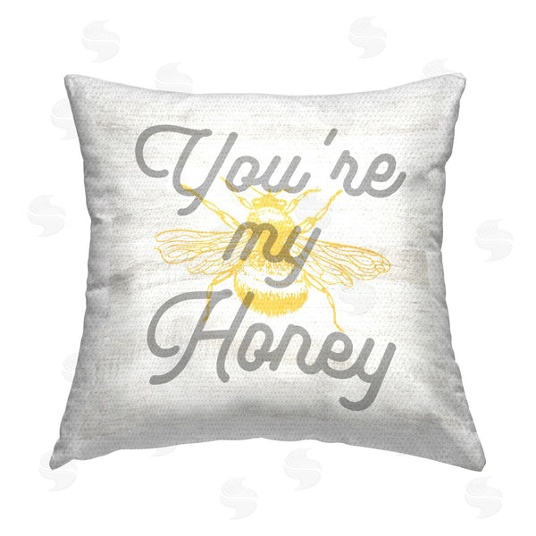 Stupell Industries Stupell Studio | You're My Honey Bumblebee Printed Throw Pillow