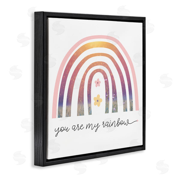Stupell Industries Stupell Studio | You're My Rainbow Phrase Spring Pink Florals
