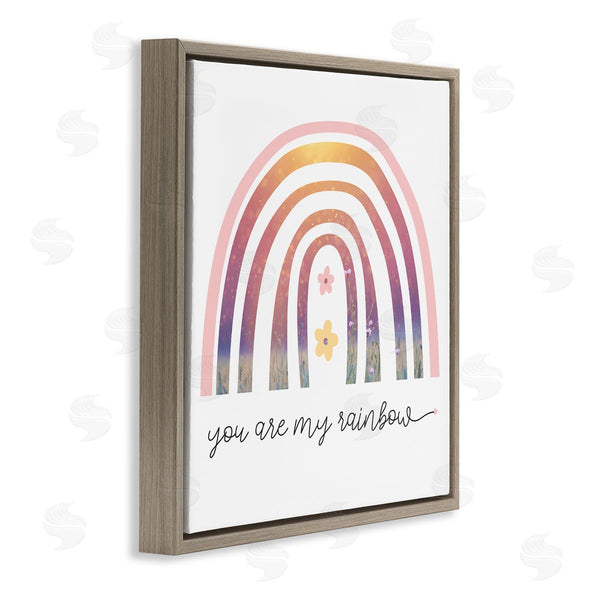 Stupell Industries Stupell Studio | You're My Rainbow Phrase Spring Pink Florals