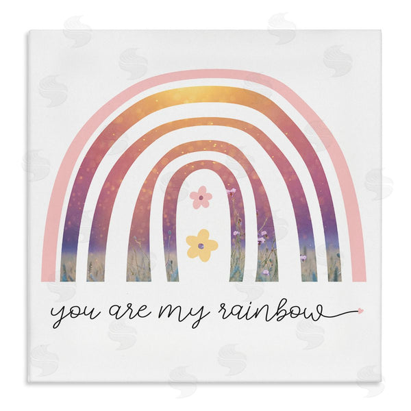 stupell industries Stupell Studio | You're My Rainbow Phrase Spring Pink Florals