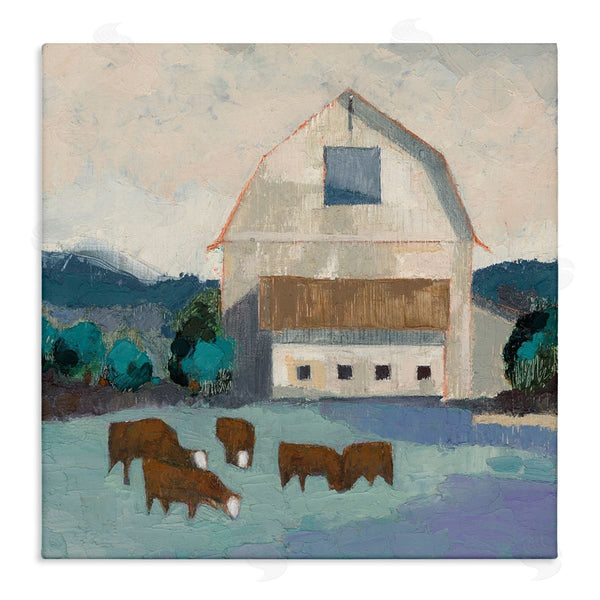 stupell industries Sue Jachimiec | Barnyard Grazing Cattle