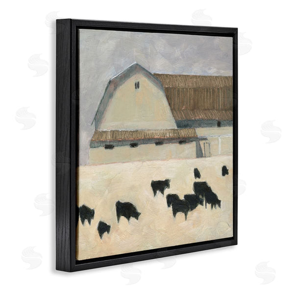 Stupell Industries Sue Jachimiec | Grazing Black Farm Cattle