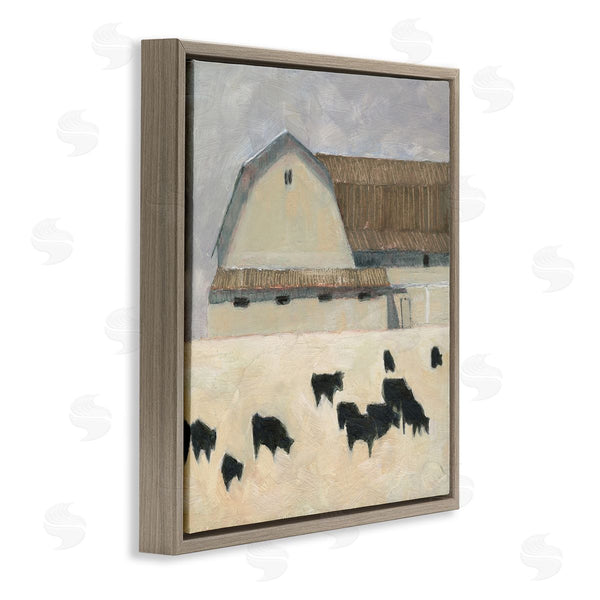 Stupell Industries Sue Jachimiec | Grazing Black Farm Cattle