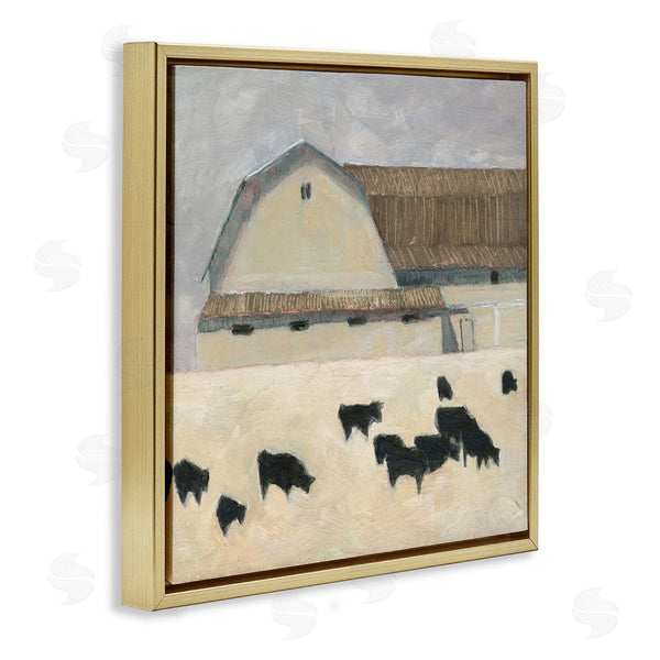 Stupell Industries Sue Jachimiec | Grazing Black Farm Cattle