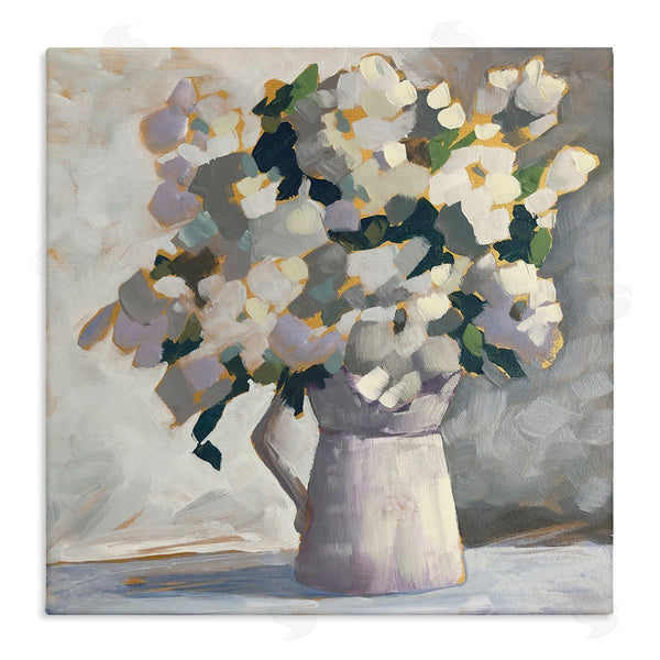 stupell industries Sue Riger | Classic White Flower Arrangement Abstract Petals Bouquet Wall Art