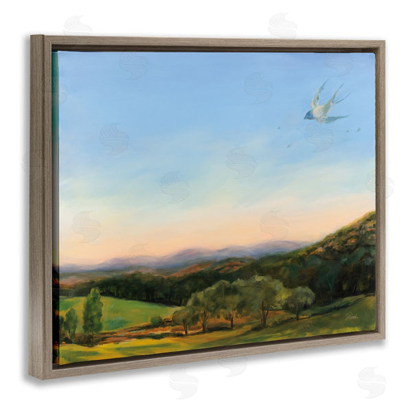 Stupell Industries Sue Schlabach | Bird Over Fable Farm