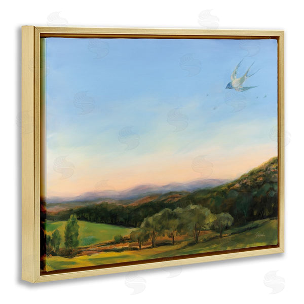 Stupell Industries Sue Schlabach | Bird Over Fable Farm