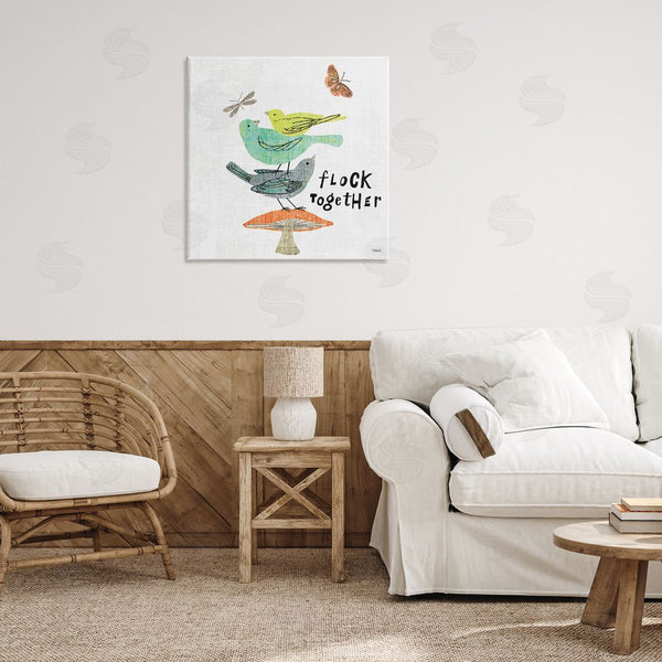 Stupell Industries Sue Schlabach | Flock Together Birds Wall Art