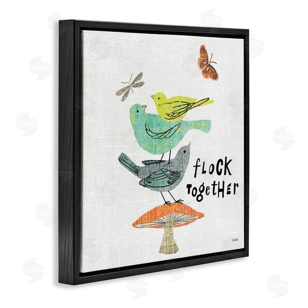 Stupell Industries Sue Schlabach | Flock Together Birds Wall Art
