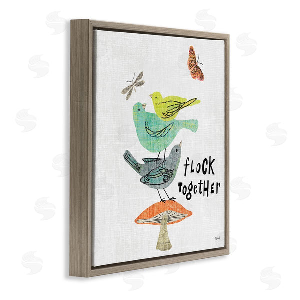Stupell Industries Sue Schlabach | Flock Together Birds Wall Art