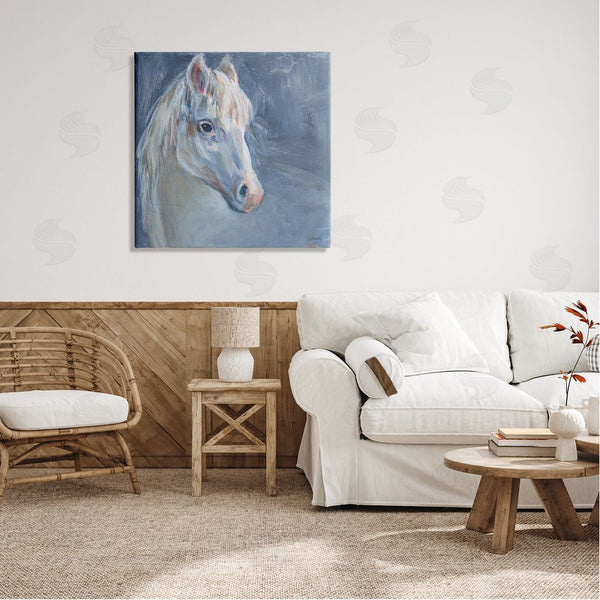 Stupell Industries Sue Schlabach | Gentle Gray Horse Painting Wall Art