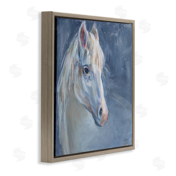 Stupell Industries Sue Schlabach | Gentle Gray Horse Painting Wall Art