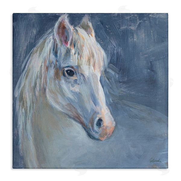 stupell industries Sue Schlabach | Gentle Gray Horse Painting Wall Art
