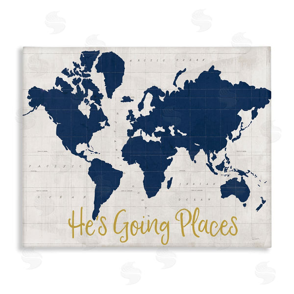 stupell industries Sue Schlabach | Going Places Boy's Map