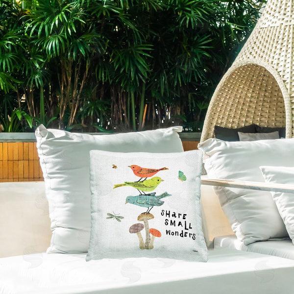 Stupell Industries Sue Schlabach | Share Small Wonders Phrase Printed Throw Pillow
