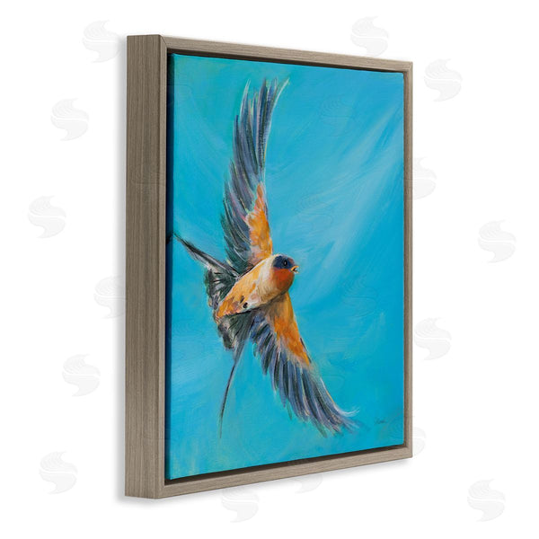 Stupell Industries Sue Schlabach | Soaring Bird On Blue Wall Art