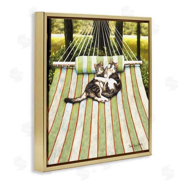 Stupell Industries Sueellen Ross | Playful Kittens On Hammock
