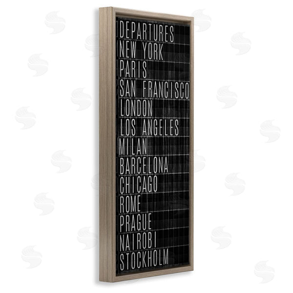 Stupell Industries SunDance Group LLC | Airport Departures Major Cities Wall Art
