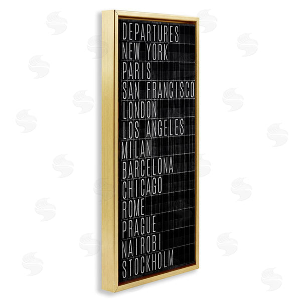 Stupell Industries SunDance Group LLC | Airport Departures Major Cities Wall Art