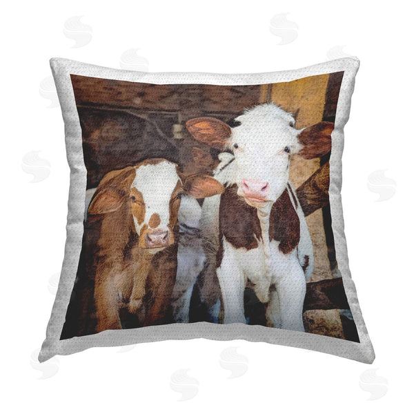 Stupell Industries SunDance Group LLC | Baby Cows On Farm Printed Throw Pillow