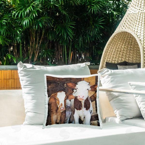 Stupell Industries SunDance Group LLC | Baby Cows On Farm Printed Throw Pillow