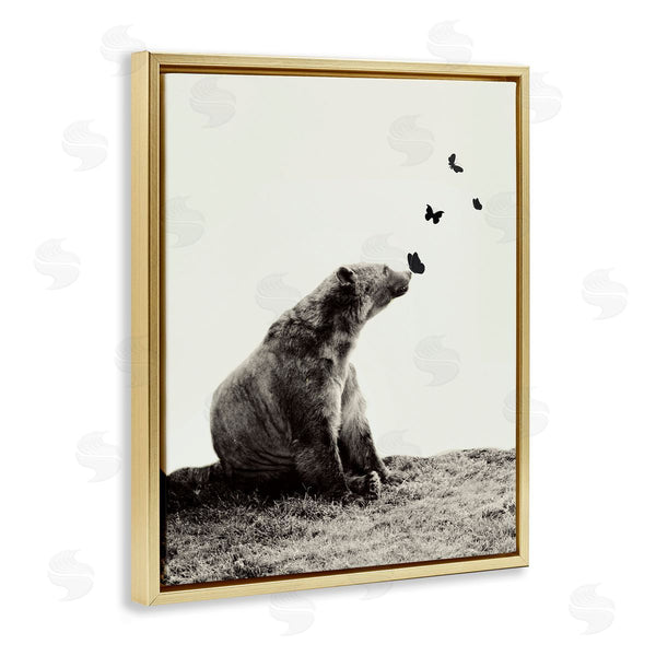 Stupell Industries SUNDANCE GROUP LLC | Serene Bear With Butterflies Wall Art