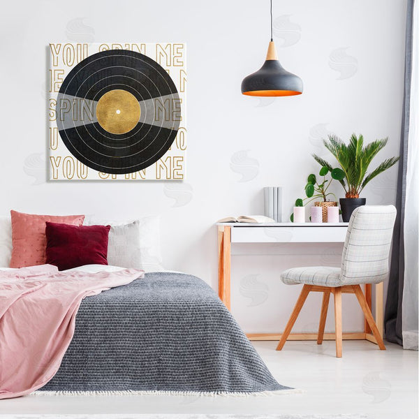 Stupell Industries SunDance Group LLC | Spin Me Vinyl Record Phrase Wall Art