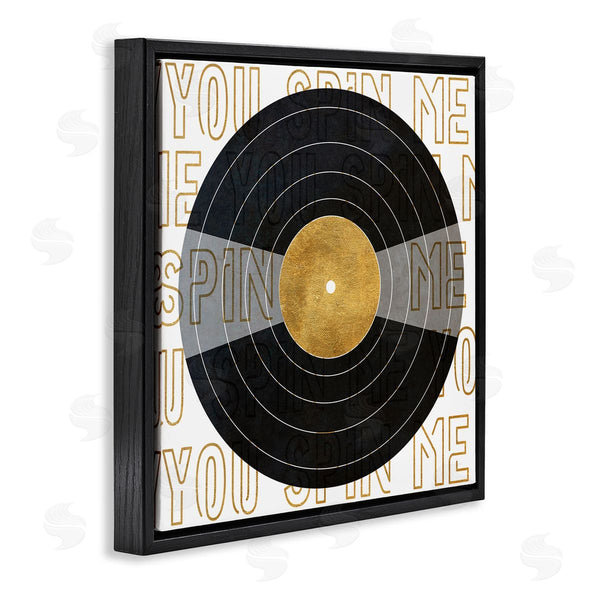 Stupell Industries SunDance Group LLC | Spin Me Vinyl Record Phrase Wall Art
