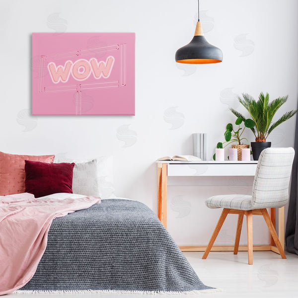 Stupell Industries SunDance Group LLC | Wow Neon Lights Style Wall Art