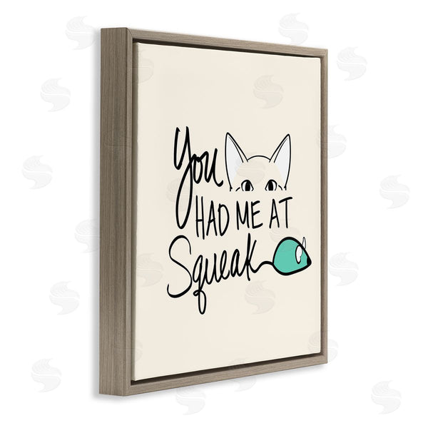 Stupell Industries SunDance Group LLC | You Had Me At Squeak Peeking Cat Wall Art