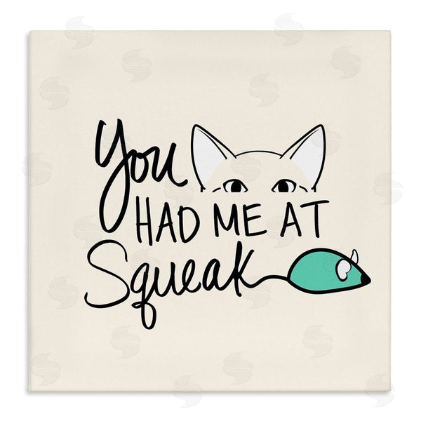 stupell industries SunDance Group LLC | You Had Me At Squeak Peeking Cat Wall Art