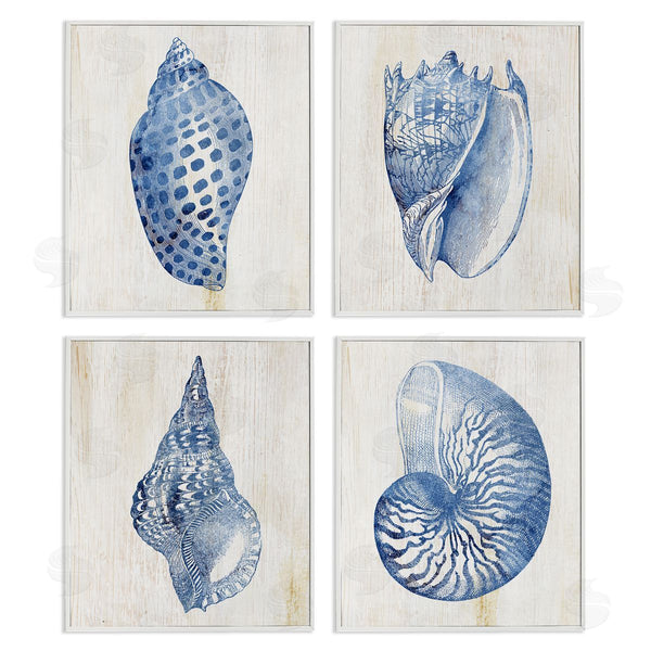 Stupell Industries Susan Arnot | Blue Seashells On Beige Wall Art