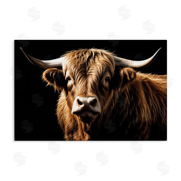 stupell industries Susan Arnot | Bold Contrast Cattle Portrait