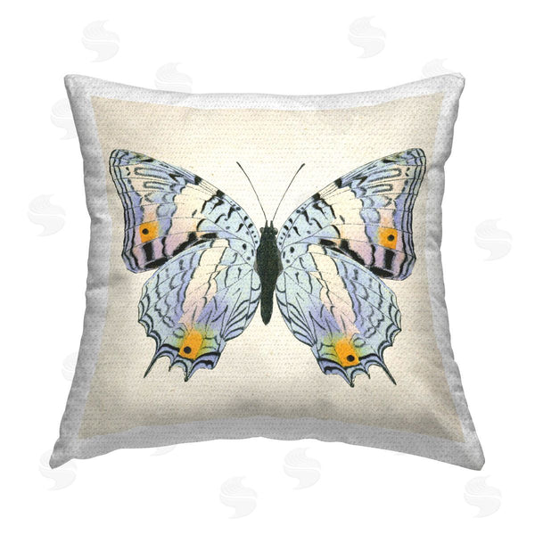 Stupell Industries Susan Arnot | Butterfly With Yellow Details Printed Throw Pillow